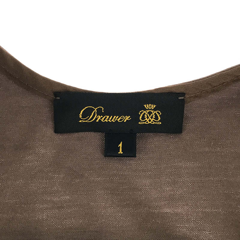 Drawer / 드로어 | 코튼 모크로디 프릴 민소매 풀오버 | 1 | 브라운 | 여성