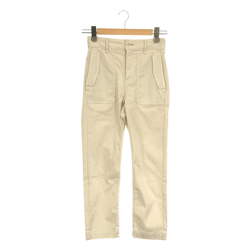 upper hights / 어퍼 하이츠 | 플랩 디자인 코튼 베이커 팬츠 | 22 | 오프 화이트 | 여성