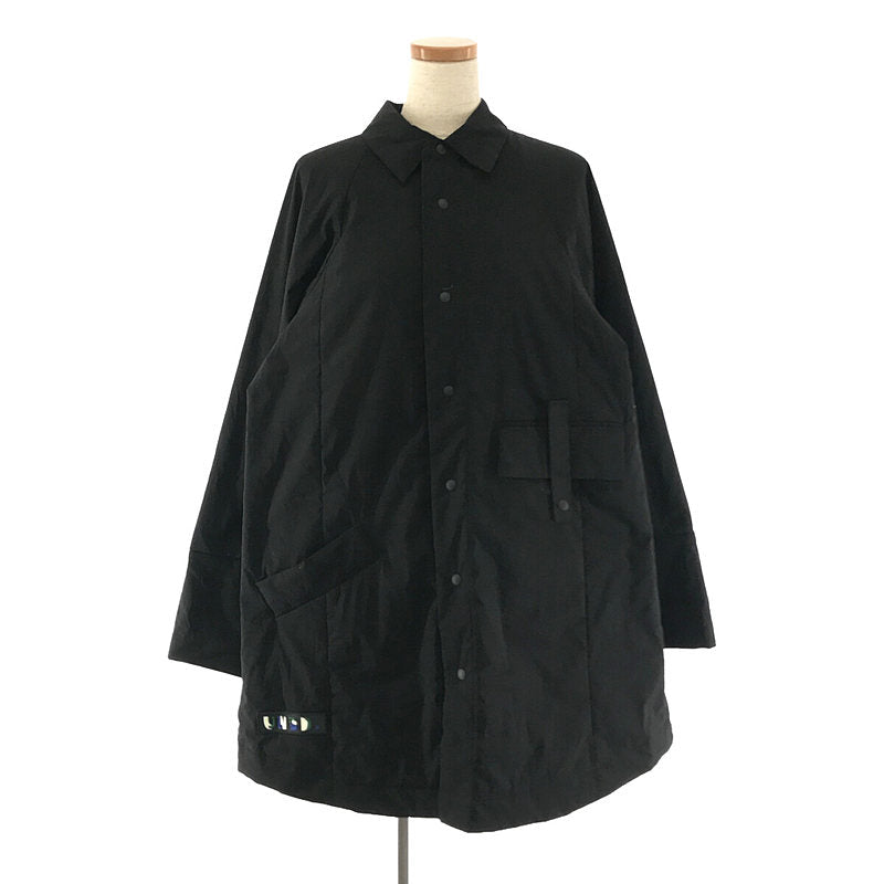ジャケット/アウターUN3D / アンスリード | 中綿 ロング パディングシャツジャケット | 36 | BLACK | レディース