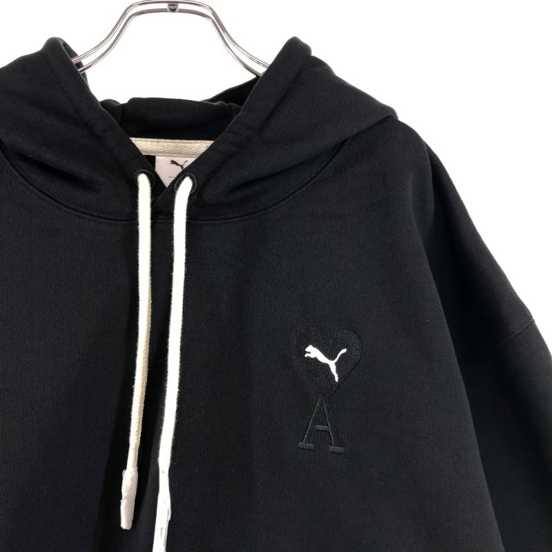 AMI Alexandre Mattiussi / アミ・アレクサンドルマテュッシ | × PUMA / プーマ ロゴ刺しゅう スウェット フーディ プルオーバーパーカー | XXL |