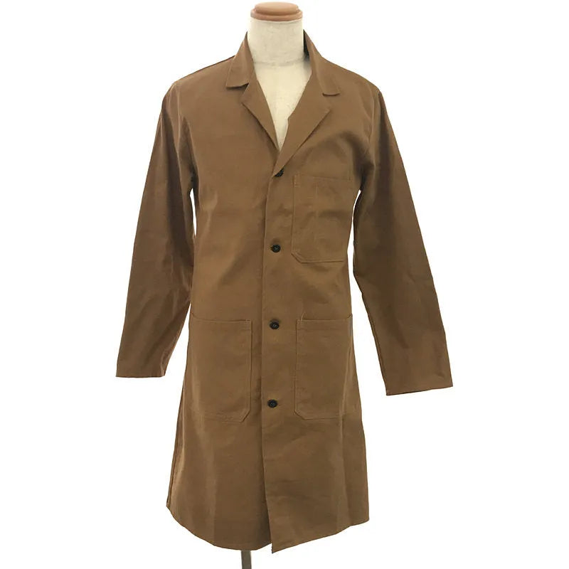 VINTAGE / ヴィンテージ古着 | 推定1970s DEAD STOCK デッドストック Harpoor コットン ツイル バックスリット チェスター ショップコート | M |