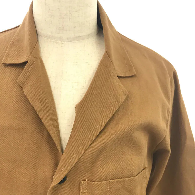 VINTAGE / ヴィンテージ古着 | 推定1970s DEAD STOCK デッドストック Harpoor コットン ツイル バックスリット チェスター ショップコート | M |