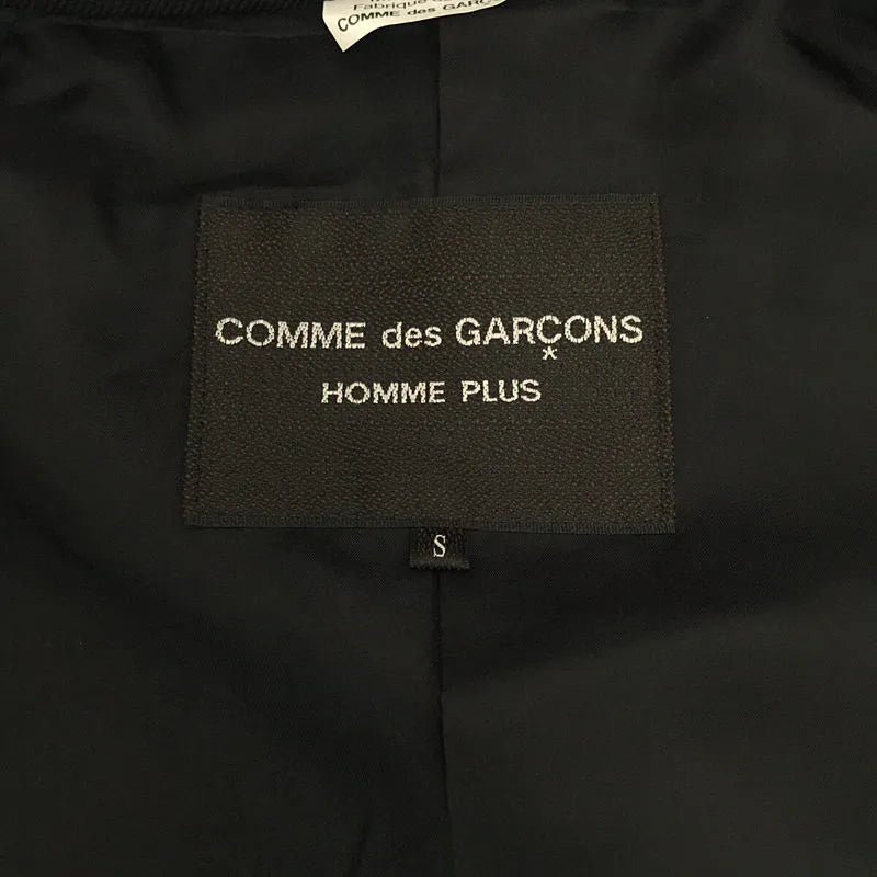 [品相良好] COMME des GARCONS HOMME PLUS | AD2020 2020AW |對接斗篷外套 | S |黑色/紅色 |男士