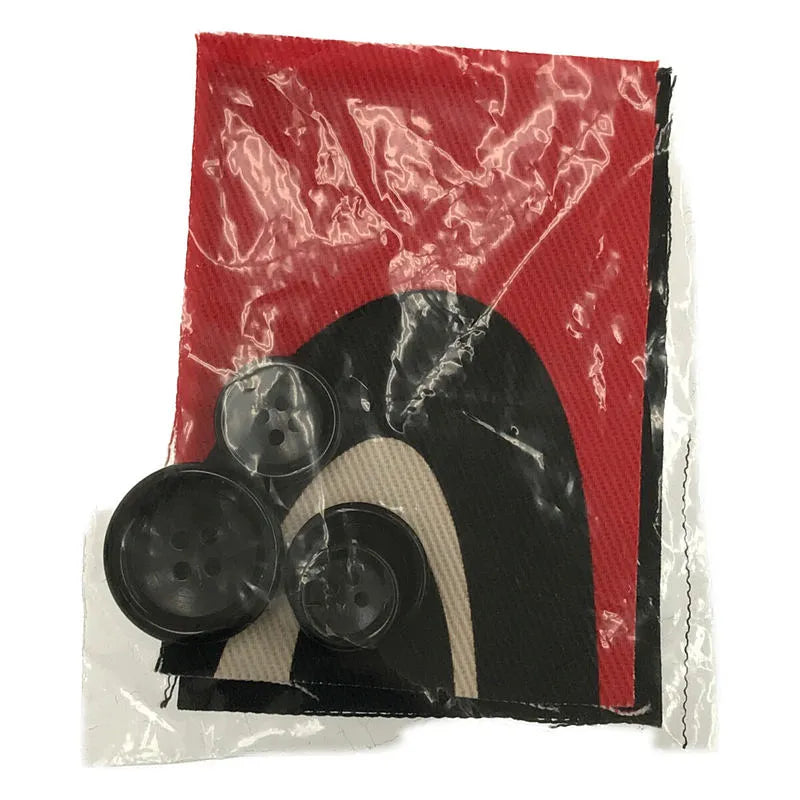 [品相良好] COMME des GARCONS HOMME PLUS | AD2020 2020AW |對接斗篷外套 | S |黑色/紅色 |男士