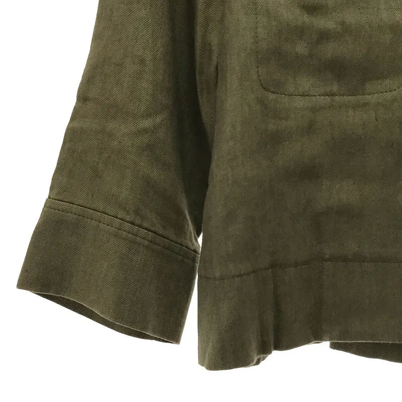 SEASON STYLE LAB / 시즌 스타일 랩 | 린넨 재킷 | 38 | 카키 | 여성