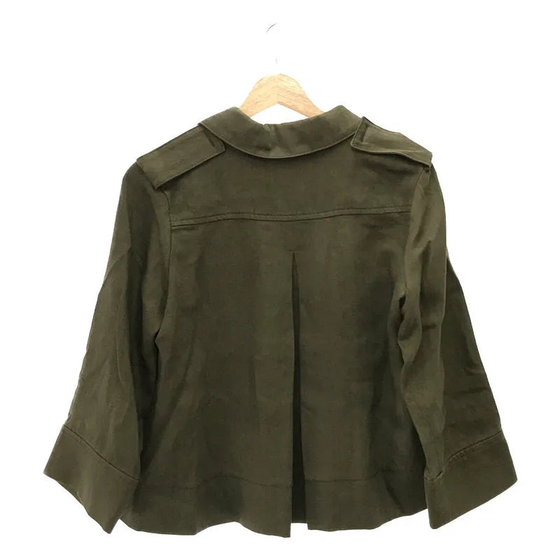 SEASON STYLE LAB / 시즌 스타일 랩 | 린넨 재킷 | 38 | 카키 | 여성