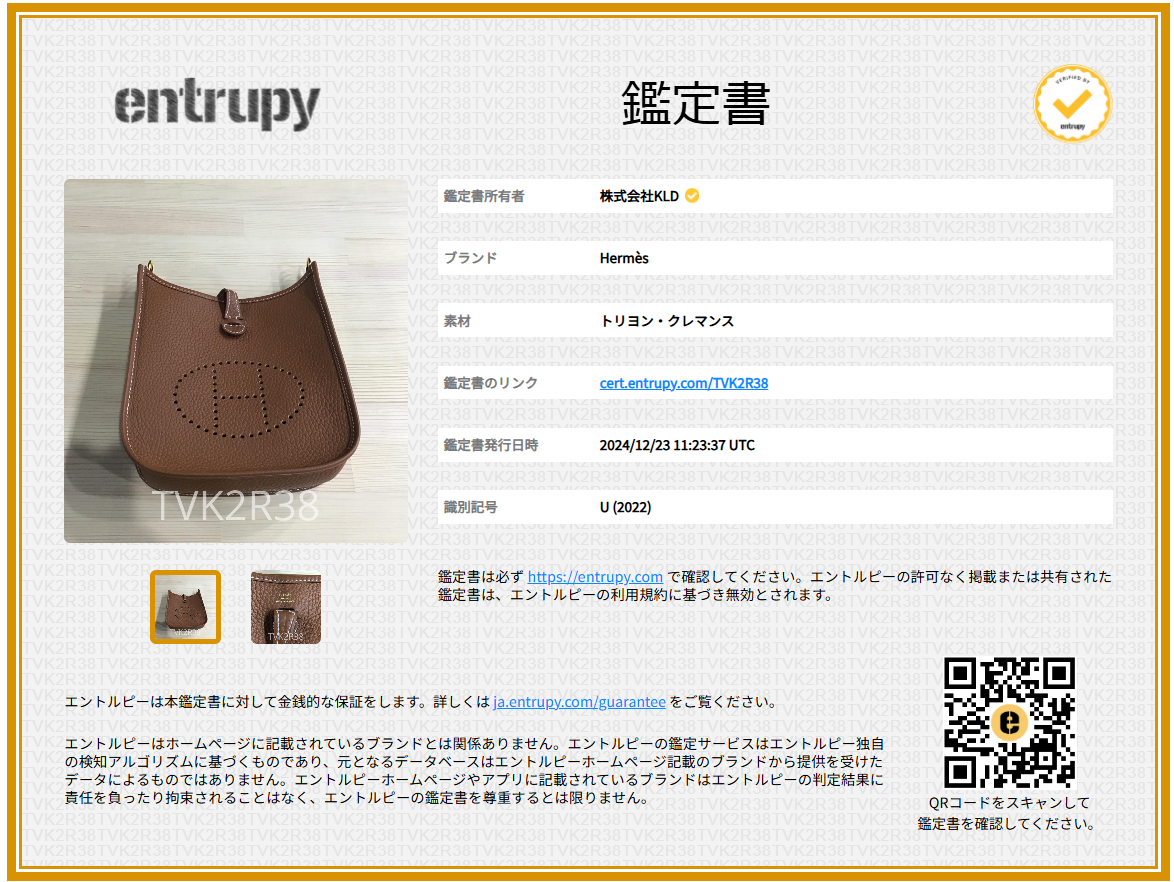 [新款] HERMES/愛馬仕 | Evelyn TPM Taurillon Clemence 皮革單肩包 |棕色 |女性的