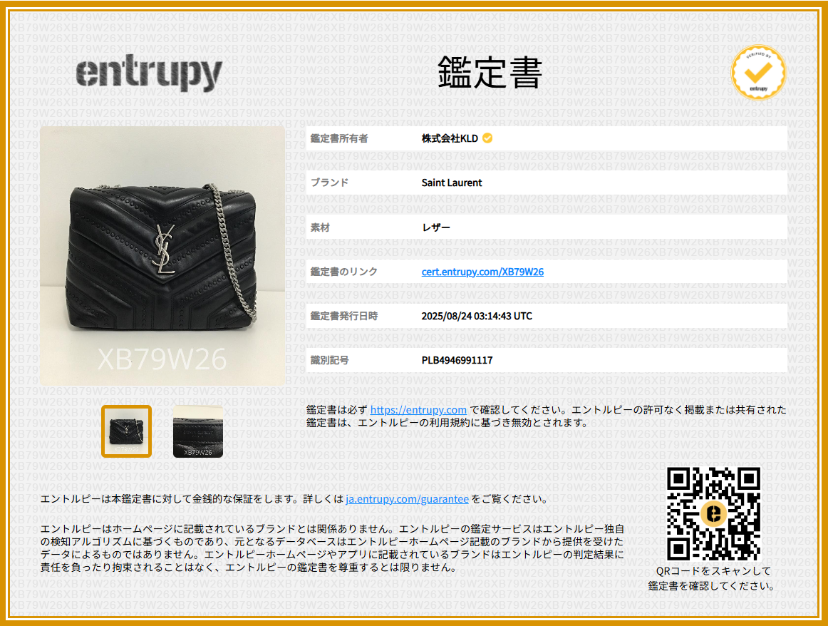 【美品】  SAINT LAURENT PARIS / サンローランパリ | Loulou ルル / スモール スタッズ チェーン ショルダー バッグ | ブラック | レディース