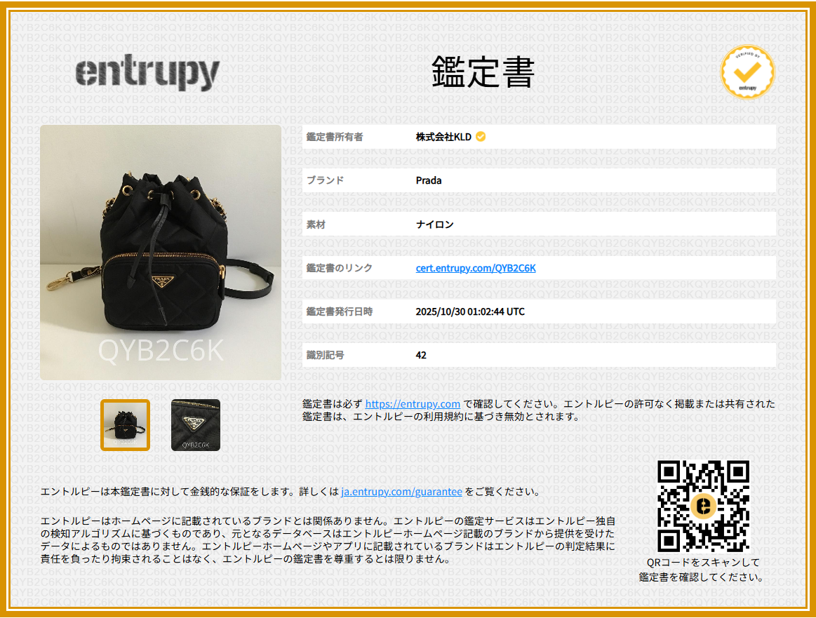 PRADA / 프라다 | ReNylon 2WAY 퀼팅 숄더백 / 1BH038 | 블랙 / 골드 | 여성