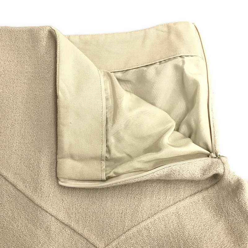 Drawer | Wool silk skirt / fully lined | 36 | Beige | Women's