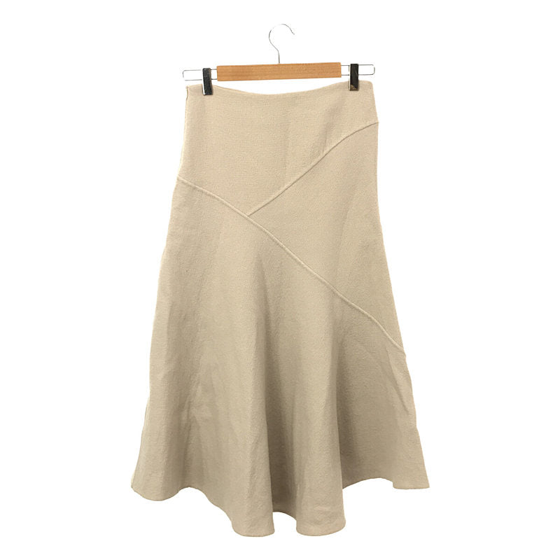 Drawer | Wool silk skirt / fully lined | 36 | Beige | Women's