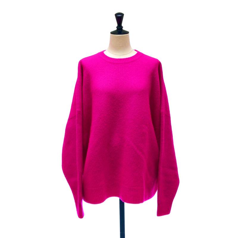 ENFOLD / エンフォルド | WIDE DOLMAN PULLOVER / ウール オーバーシルエット ニット セーター | 38 |