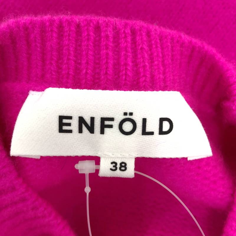 ENFOLD / エンフォルド | WIDE DOLMAN PULLOVER / ウール オーバーシルエット ニット セーター | 38 |