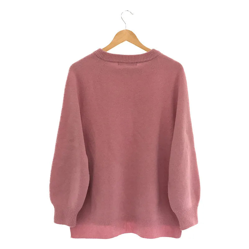 Framework / フレームワーク | 2022AW | ラグランスリーブワイドプルオーバー ニット | フリー | ピンク | レディース