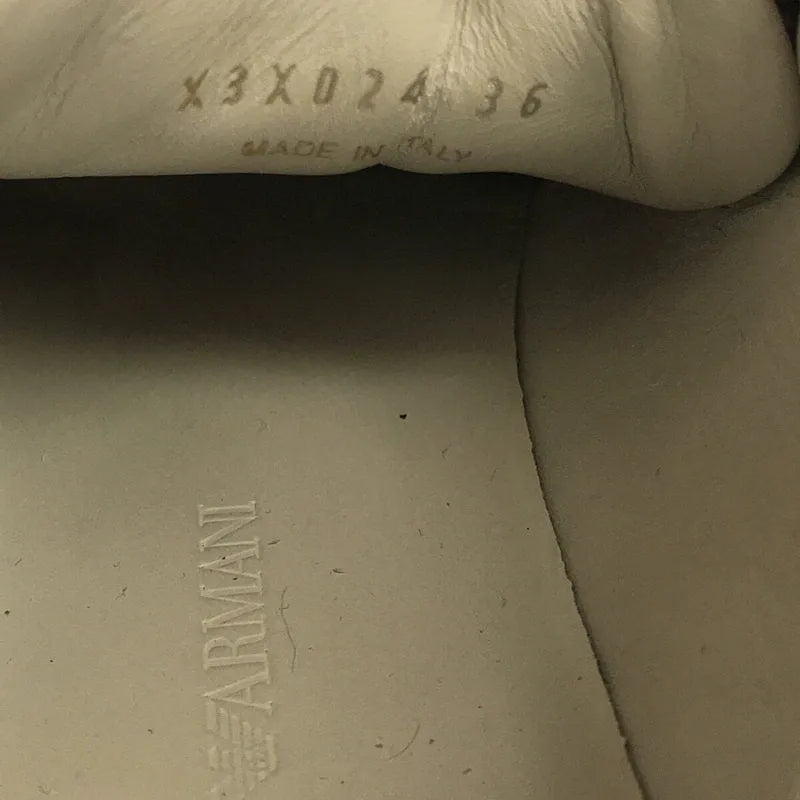 安普里奧阿瑪尼 |低筒厚底運動鞋 |尺寸 36 |海軍 |女性的