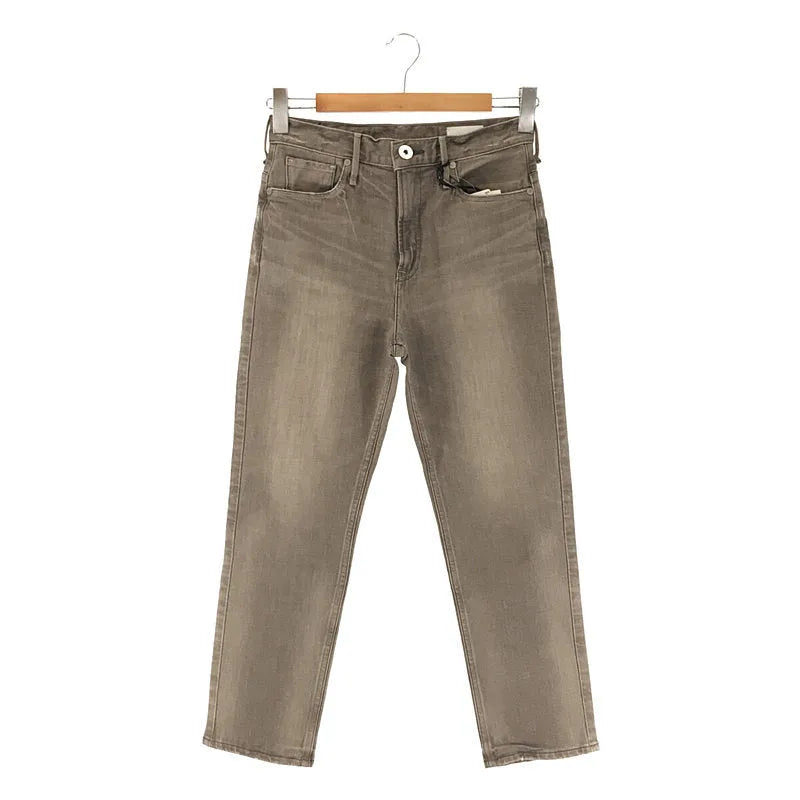 【新品】  upper hights / アッパーハイツ | 2020AW | THE EIGHTY'S コットン ストレッチ テーパード デニム パンツ | 24 | BRONZE | レディース