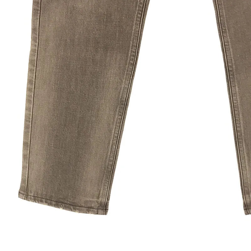 【新品】  upper hights / アッパーハイツ | 2020AW | THE EIGHTY'S コットン ストレッチ テーパード デニム パンツ | 24 | BRONZE | レディース