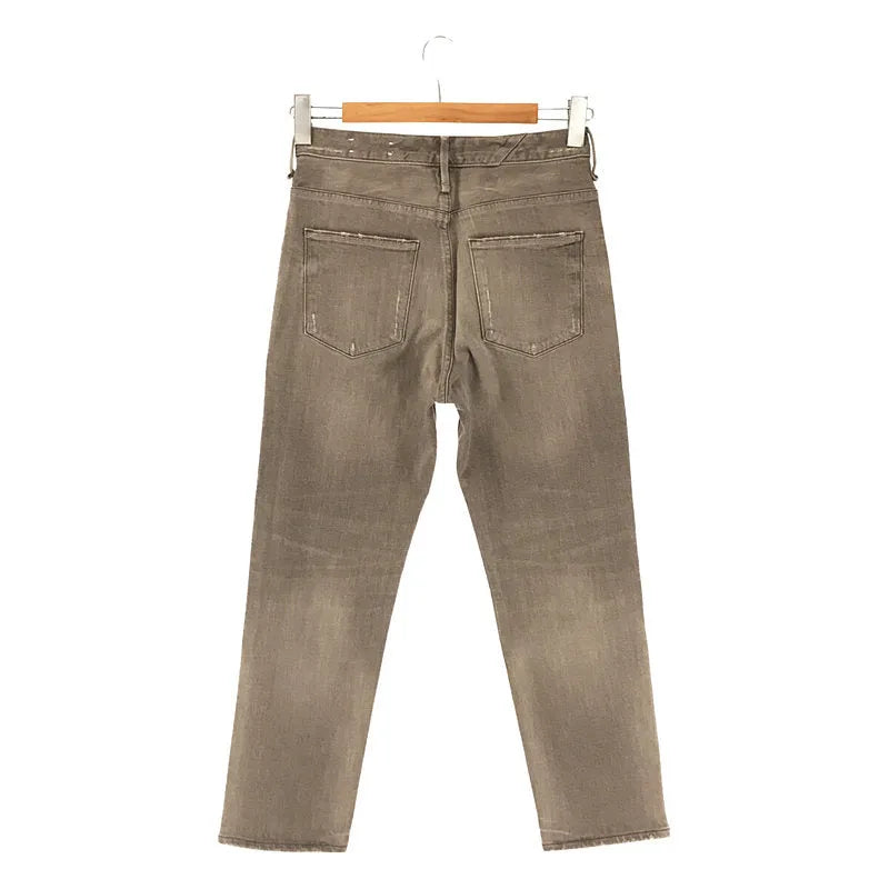 【新品】  upper hights / アッパーハイツ | 2020AW | THE EIGHTY'S コットン ストレッチ テーパード デニム パンツ | 24 | BRONZE | レディース