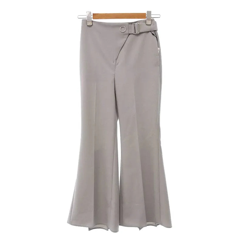 【新品】  UNITED TOKYO / ユナイテッド トウキョウ | デコレーションリングフレアパンツ | 1 | グレー | レディース