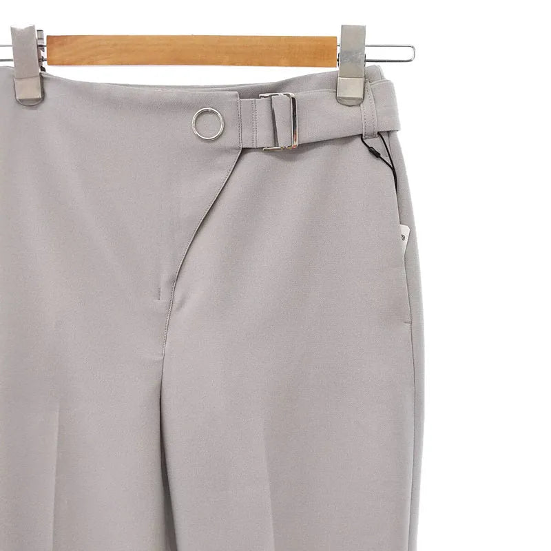 【新品】  UNITED TOKYO / ユナイテッド トウキョウ | デコレーションリングフレアパンツ | 1 | グレー | レディース