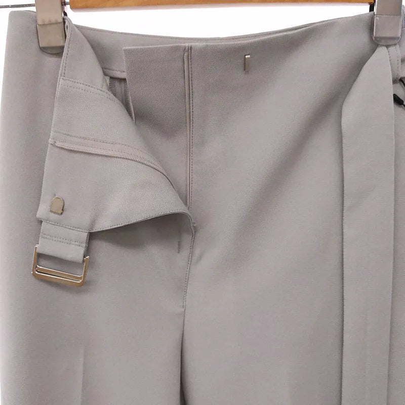 【新品】  UNITED TOKYO / ユナイテッド トウキョウ | デコレーションリングフレアパンツ | 1 | グレー | レディース