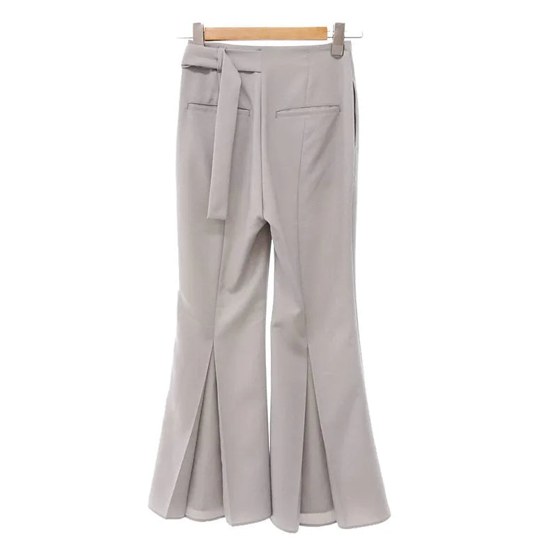 【新品】  UNITED TOKYO / ユナイテッド トウキョウ | デコレーションリングフレアパンツ | 1 | グレー | レディース