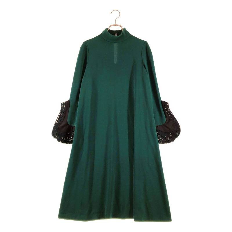 Mame Kurogouchi / マメクロゴウチ | 2020SS | lace cuffs A-line dress レースかフス Aラインドレス ワンピース | 1 |