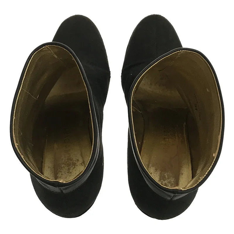 斯特拉·麥卡尼 |帶盒子的絨面革高跟短靴 | 37 |黑色 |女性的