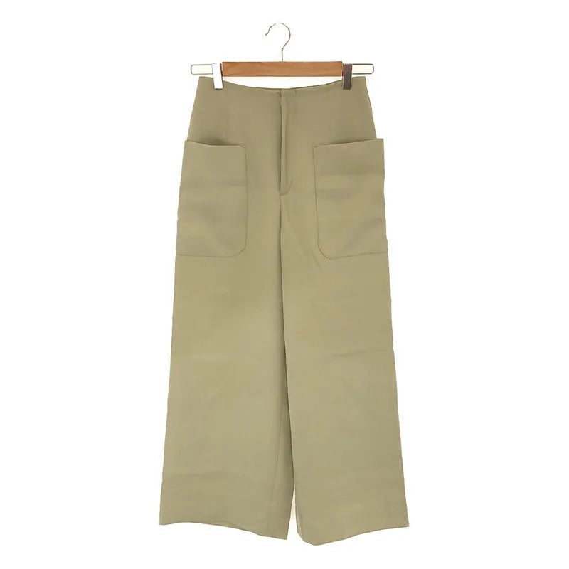 【미품】 IENA / 예나 | 2020SS | 패치 포켓 와이드 팬츠 | 36 | 그린 | 여성