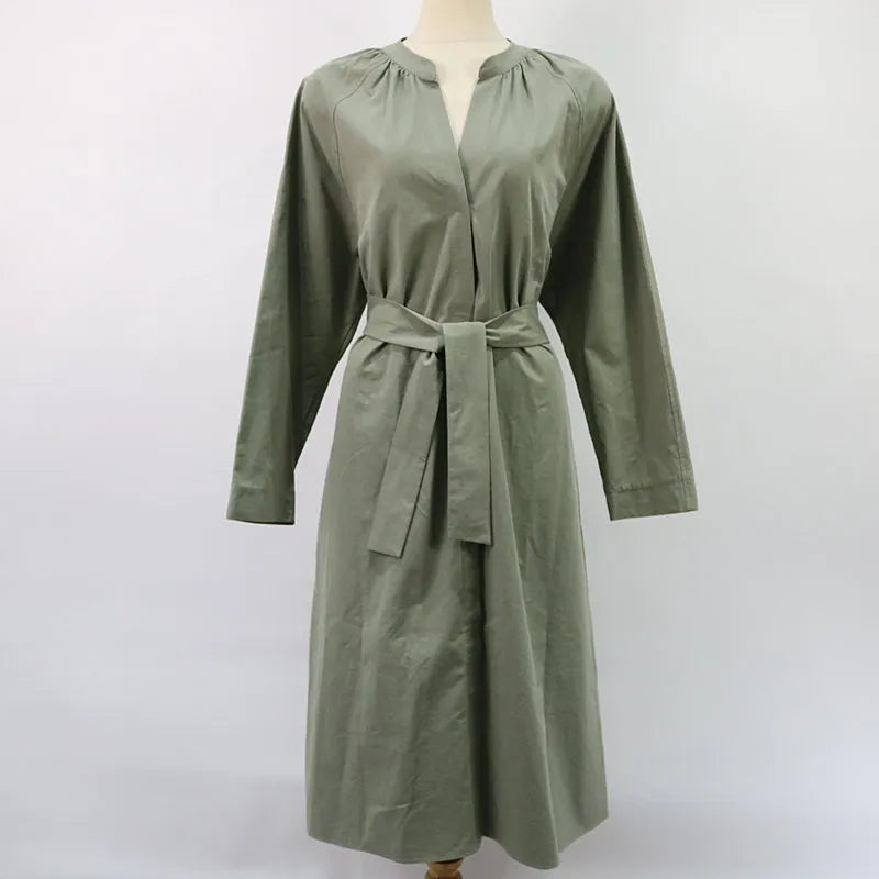 EMIN &amp; PAUL / 에민 앤 폴 | 2020SS | IENA 취급 드레스 코트 | 36 | 카키 | 여성