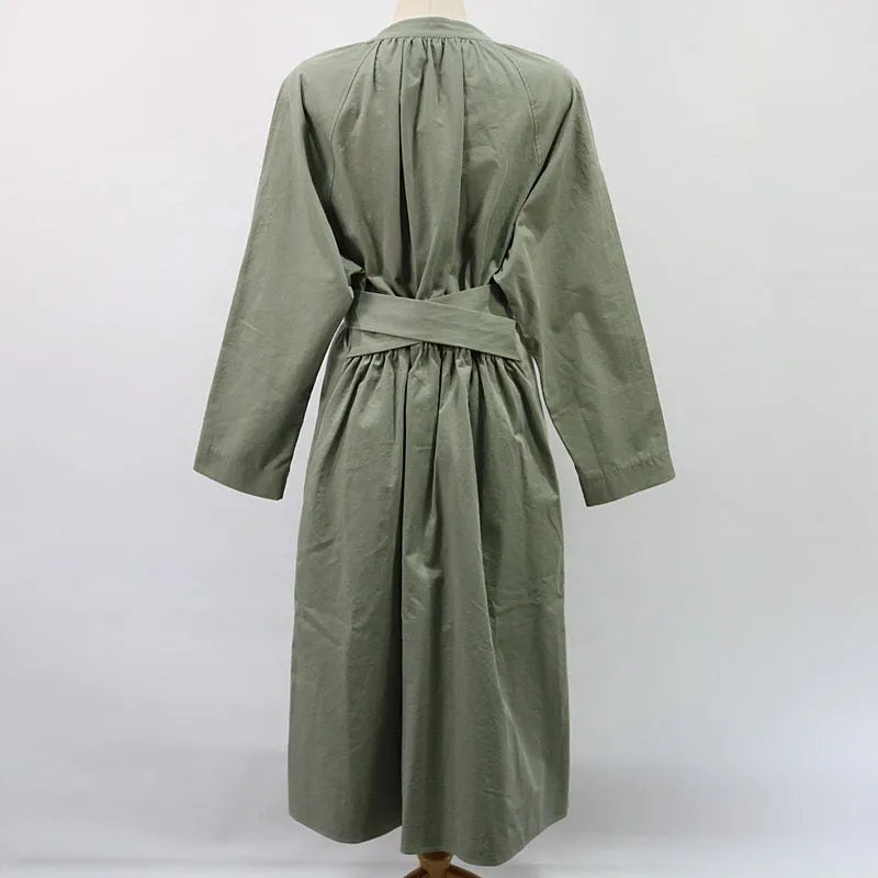 EMIN &amp; PAUL / 에민 앤 폴 | 2020SS | IENA 취급 드레스 코트 | 36 | 카키 | 여성