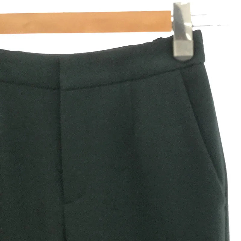 【美品】  IENA / イエナ | 2022SS | ポリエステル ストレッチ サイド スリット デザイン ジョーゼット フレア パンツ | 34 | グリーン | レディース