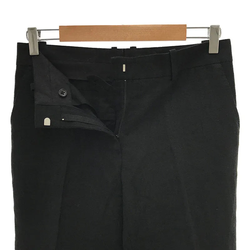 R&D.M.Co / オールドマンズテーラー | リネン テーラードパンツ | S | ブラック | レディース