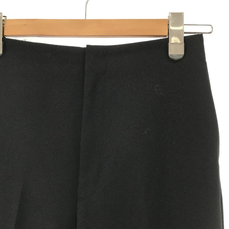 【미품】 Plage / 플라주 | 2021AW | 소모 울사이드 슬릿 센터 프레스 팬츠 | 36 | 블랙 | 여성