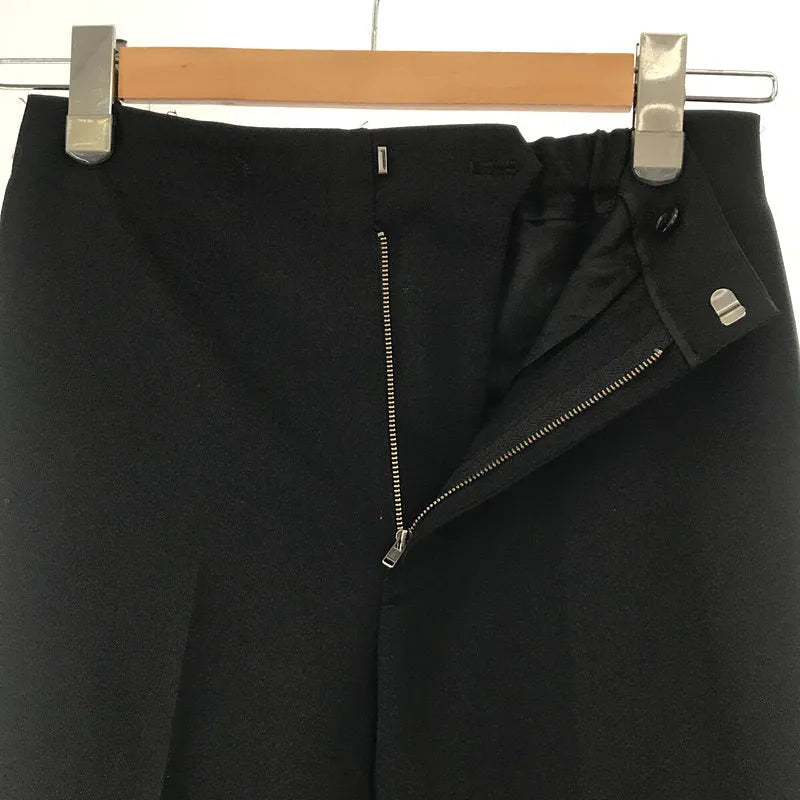 【미품】 Plage / 플라주 | 2021AW | 소모 울사이드 슬릿 센터 프레스 팬츠 | 36 | 블랙 | 여성