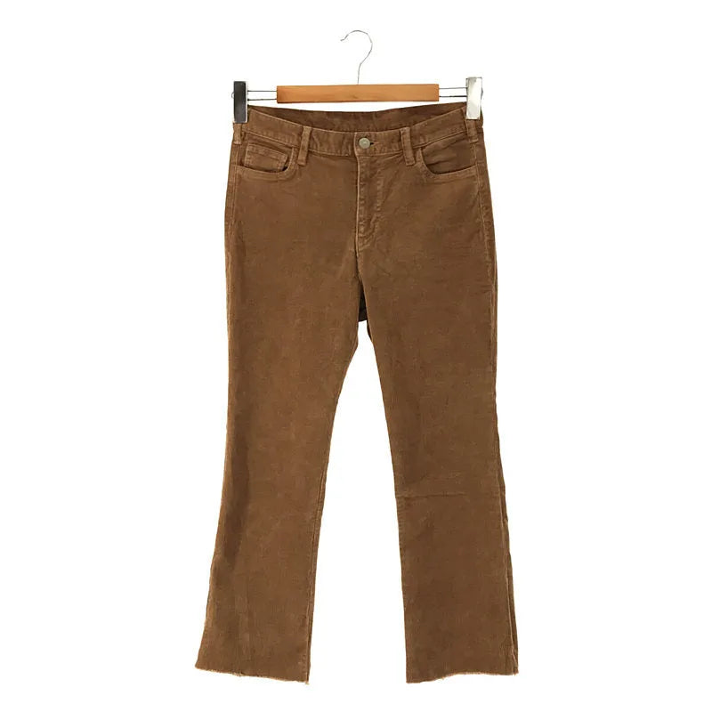 Deuxieme Classe / 두지엠 클래스 | 2020AW | 스트레치 코듀로이 크롭 부츠 컷 팬츠 | 38 | 베이지 | 여성