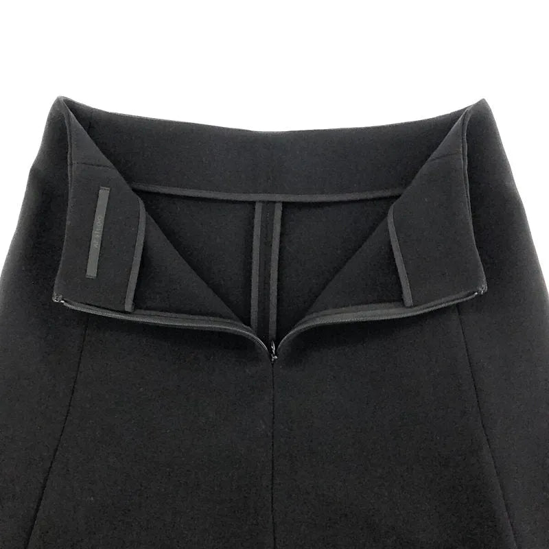 【美品】  AP STUDIO / エーピーストゥディオ | ハイツイストウールフレアスカート | 36 | ブラック | レディース