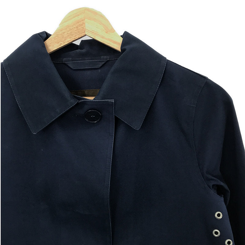 MACKINTOSH / マッキントッシュ | コットン ボンディング ステンカラーコート | 32 | ネイビー | レディース