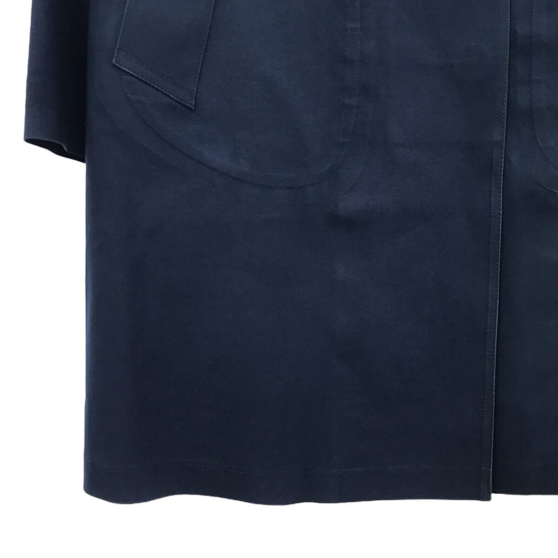 MACKINTOSH / マッキントッシュ | コットン ボンディング ステンカラーコート | 32 | ネイビー | レディース