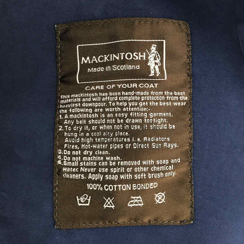 MACKINTOSH / マッキントッシュ | コットン ボンディング ステンカラーコート | 32 | ネイビー | レディース