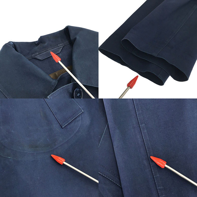 MACKINTOSH / マッキントッシュ | コットン ボンディング ステンカラーコート | 32 | ネイビー | レディース