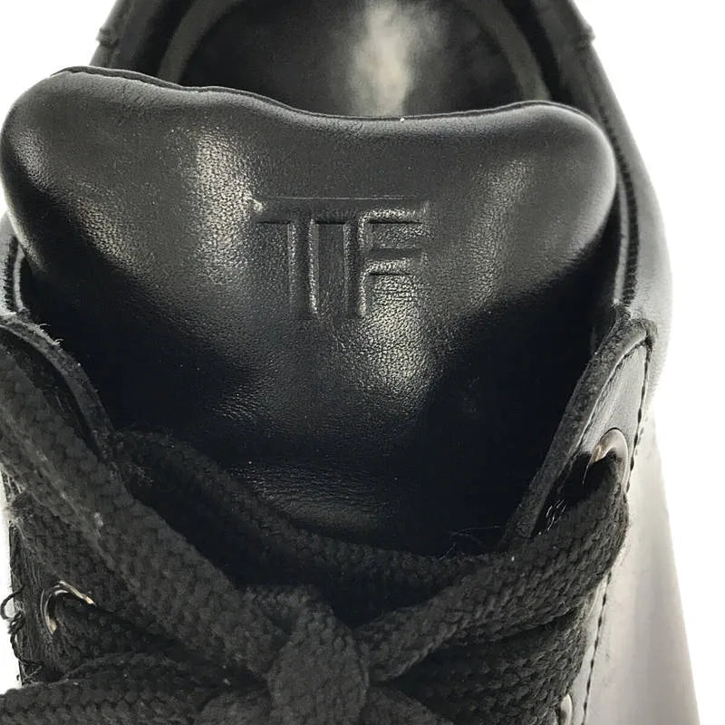TOM FORD / トムフォード | KYA LEATHER LOW-CUT SNEAKERS レザースニーカー | 8.5 | ブラック | メンズ