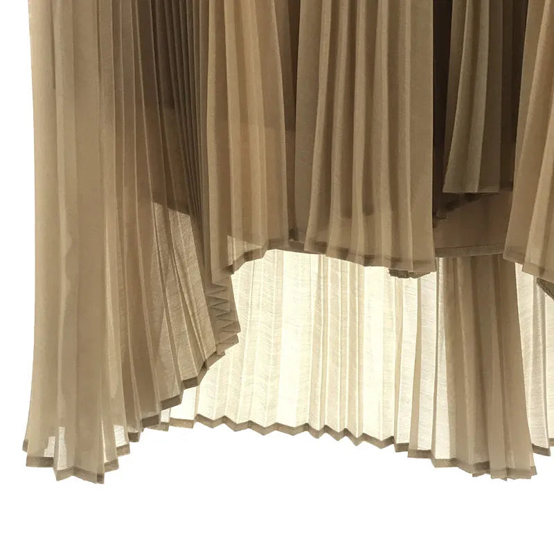 【美品】  styling/ kei shirahata / スタイリング/ケイシラハタ | 2023SS | オーガン ザ プリーツ スカート | 0 | モカ | レディース