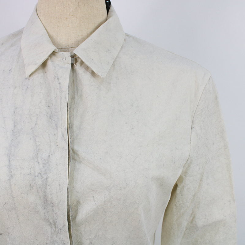 [New] m.a+ / M.A.Cross | 2021AW | LIFT custom-made long shirt | Light gray | Women's