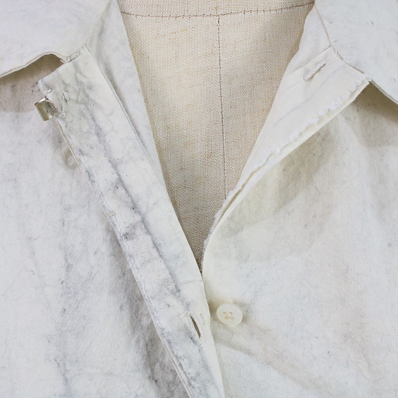 [New] m.a+ / M.A.Cross | 2021AW | LIFT custom-made long shirt | Light gray | Women's