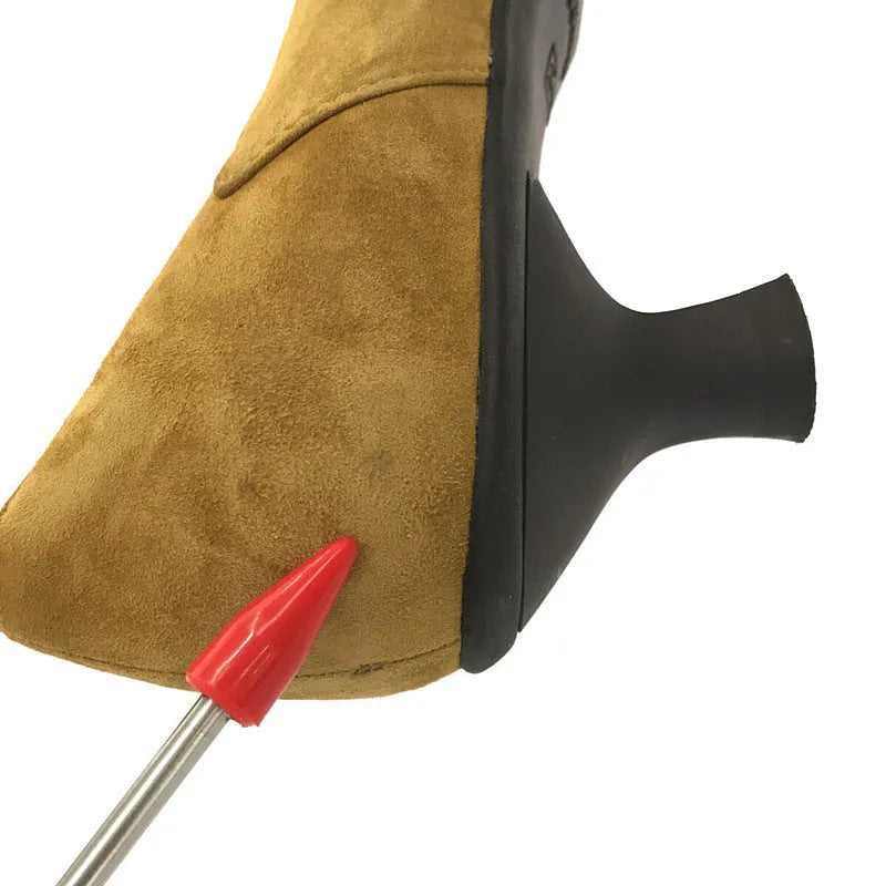 YOSHITO / ヨシト | スエード ポインテッドトゥパンプス | 24.5 | マスタード | レディース