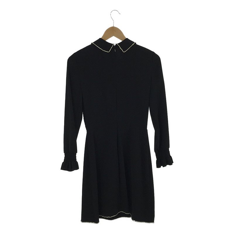 MARC JACOBS / 마크 제이콥스 | THE LITTLE BLACK DRESS 비쥬 장식 원피스 | 0 | 블랙 | 여성