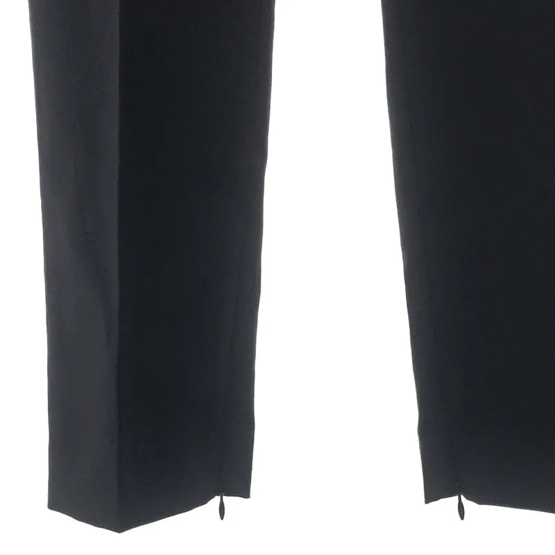 AP STUDIO / エーピーストゥディオ | ウールジップ イージーパンツ | 32 | ブラック | レディース