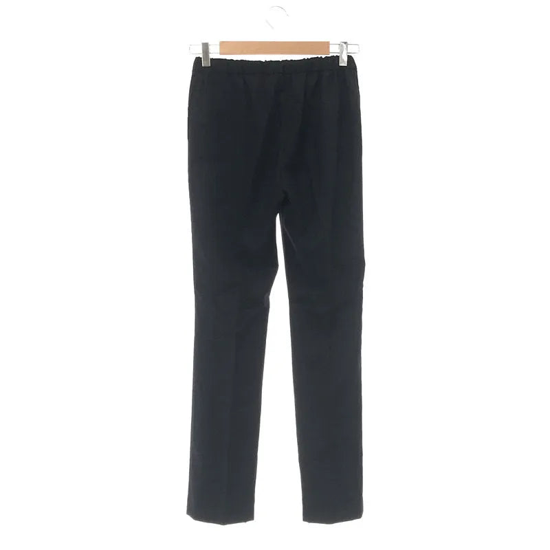 AP STUDIO / エーピーストゥディオ | ウールジップ イージーパンツ | 32 | ブラック | レディース