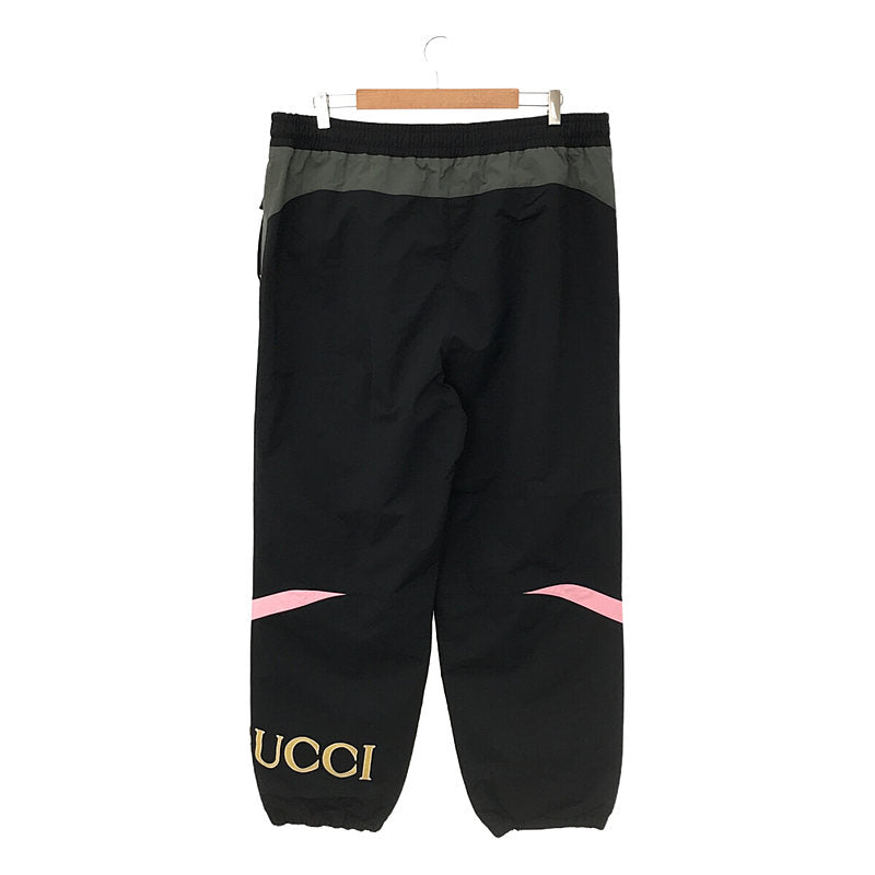 GUCCI / Gucci | 2022AW | × PALACE Nylon Track Pants | XL | Black/Khaki | Men's